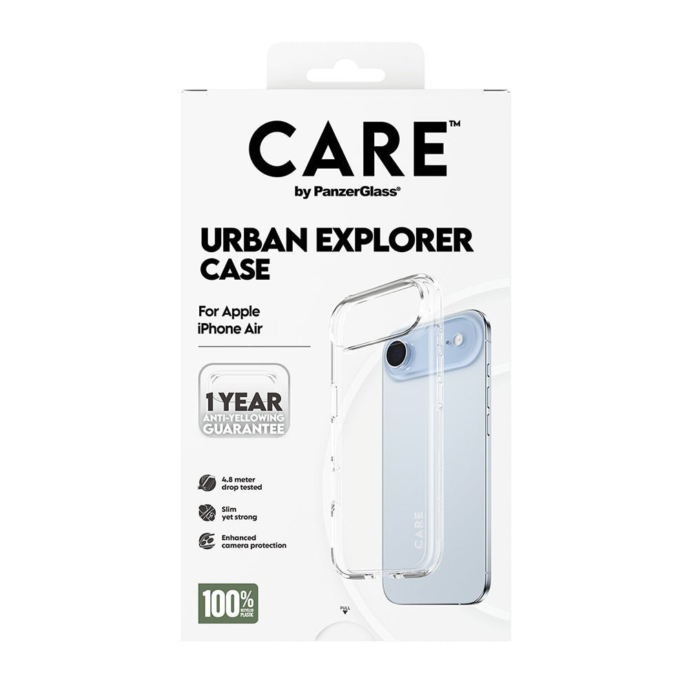 Hoes voor Apple iPhone 17 Air, PanzerGlass, Care Urban Explorer, Transparant