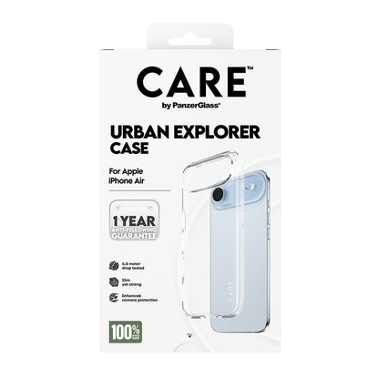 Hoes voor Apple iPhone 17 Air, PanzerGlass, Care Urban Explorer, Transparant