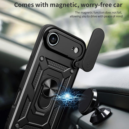 Hoes voor Apple iPhone 17 Air, Techsuit, CamShield, Zwart