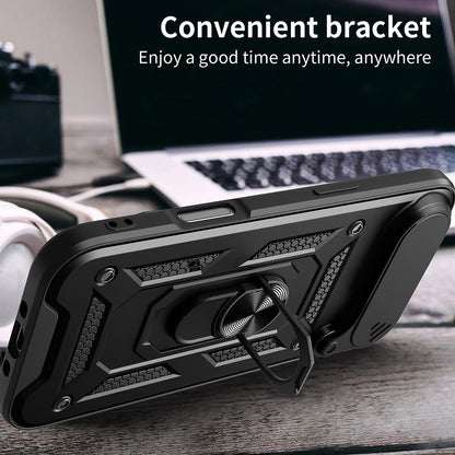 Hoes voor Apple iPhone 17 Air, Techsuit, CamShield, Zwart