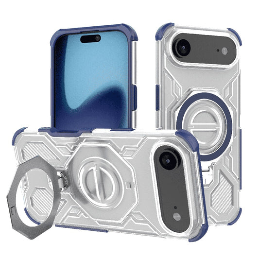 Hoes voor Apple iPhone 17 Air, Techsuit, Carbon Shield Pro, Blauw