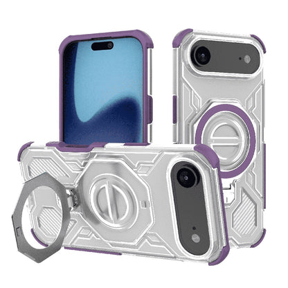 Hoes voor Apple iPhone 17 Air, Techsuit, Carbon Shield Pro, Paars