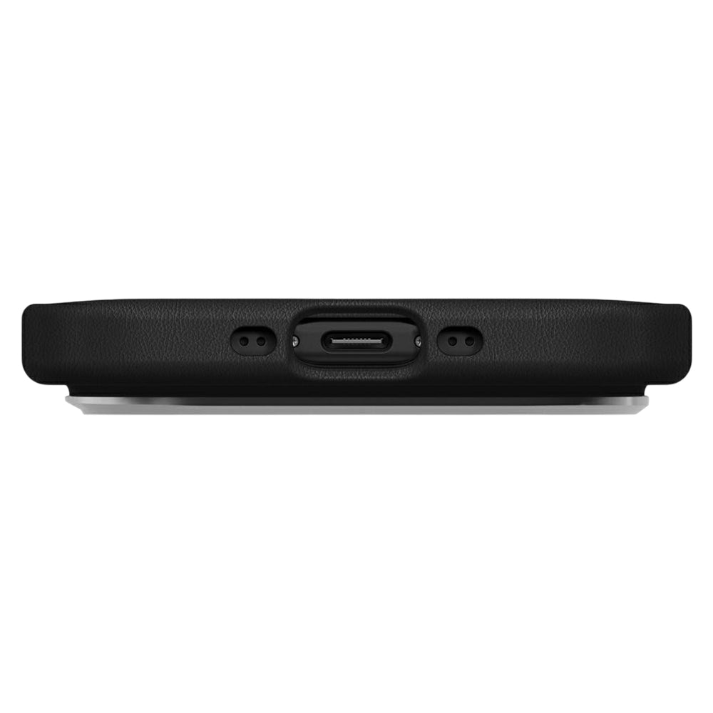 Hoes voor Apple iPhone 17 Air, UNIQ, Lyden Leatherette, Zwart