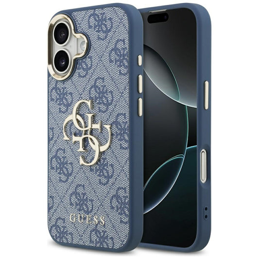 Hoes voor Apple iPhone 17, Guess, Big 4G Logo Classic, Goudblauw