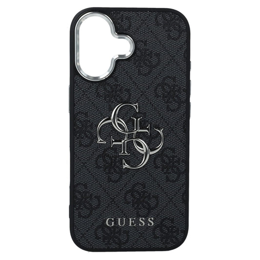 Hoes voor Apple iPhone 17, Guess, Big 4G Logo Classic, Zwart Zilver