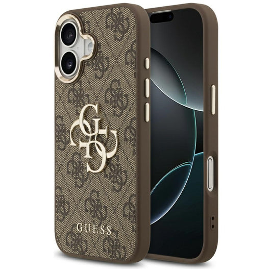 Hoes voor Apple iPhone 17, Guess, Big 4G Logo Classic, Goudbruin