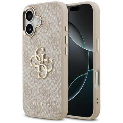 Hoesje voor Apple iPhone 17, Guess, Big 4G Logo Classic, Goudroze