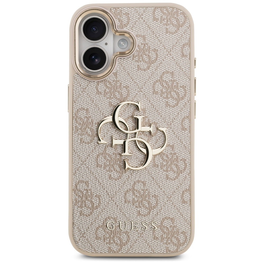 Hoesje voor Apple iPhone 17, Guess, Big 4G Logo Classic, Goudroze