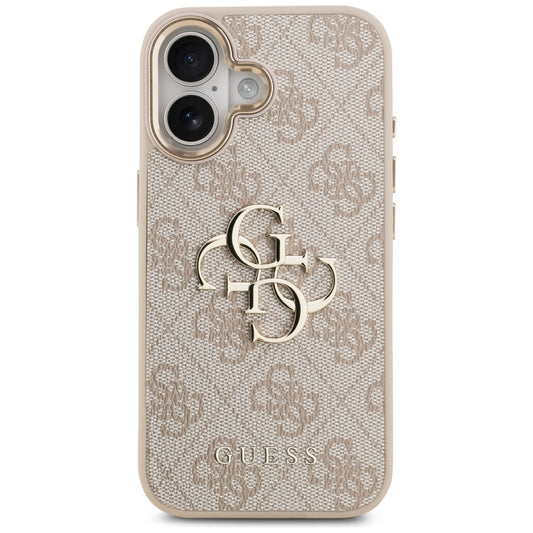 Hoesje voor Apple iPhone 17, Guess, Big 4G Logo Classic, Goudroze