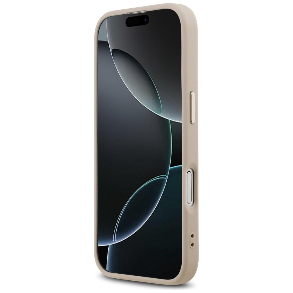 Hoesje voor Apple iPhone 17, Guess, Big 4G Logo Classic, Goudroze