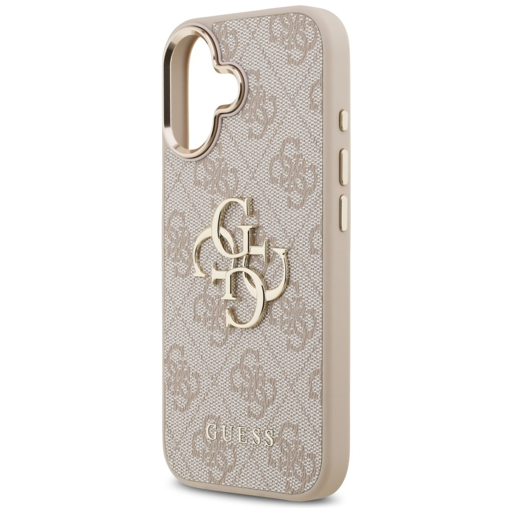 Hoesje voor Apple iPhone 17, Guess, Big 4G Logo Classic, Goudroze