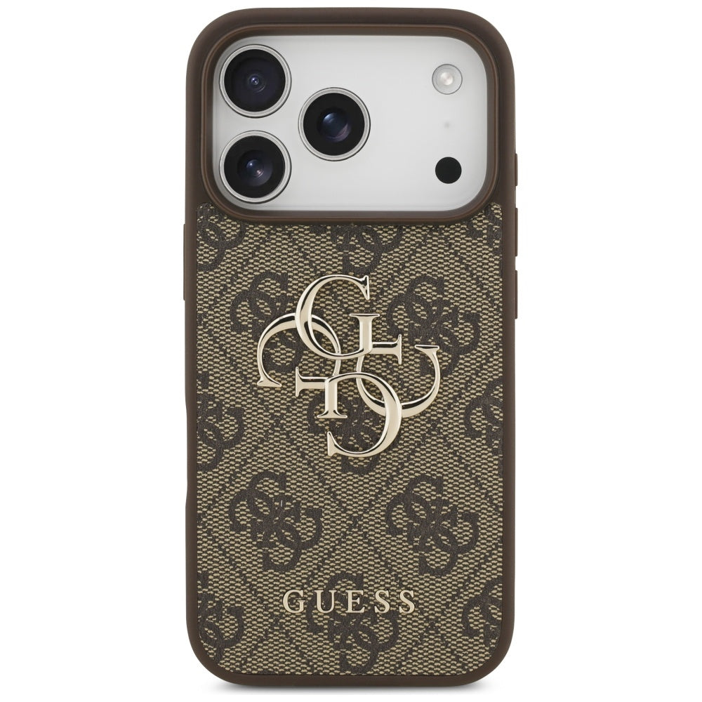 Hoes voor Apple iPhone 17 Pro, Guess, 4G Big Logo, Bruin
