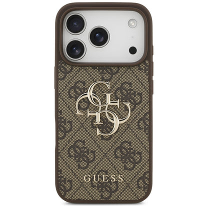 Hoes voor Apple iPhone 17 Pro, Guess, 4G Big Logo, Bruin