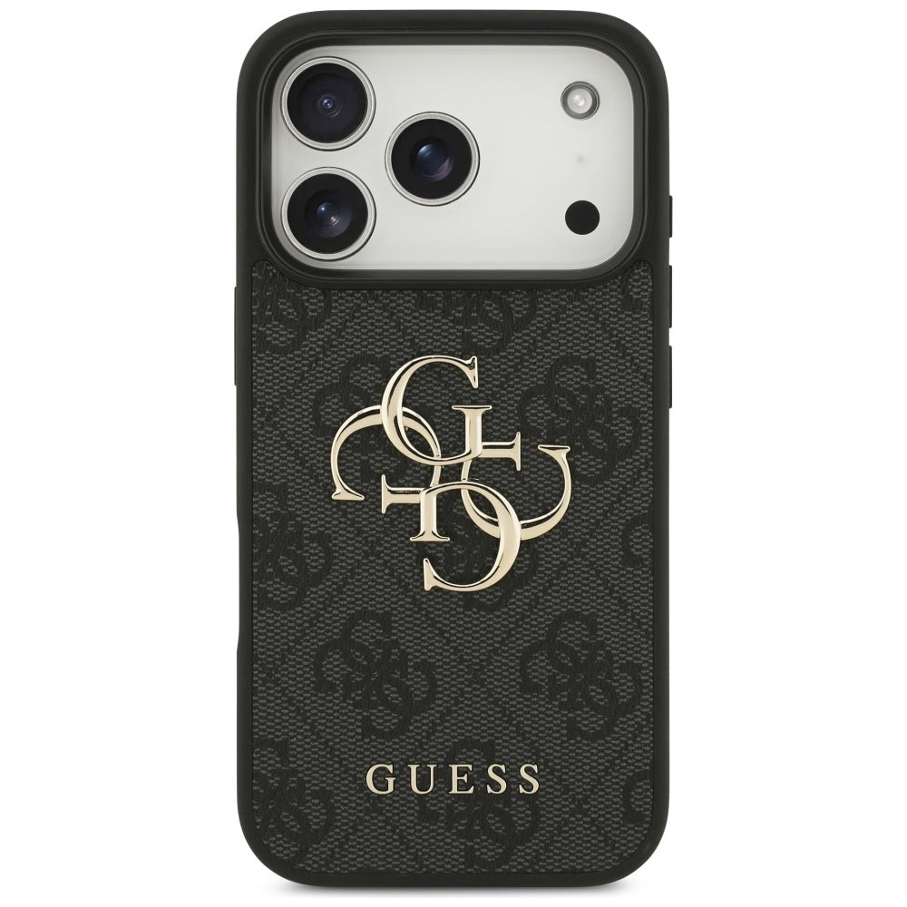 Hoes voor Apple iPhone 17 Pro, Guess, 4G Big Logo, Zwart
