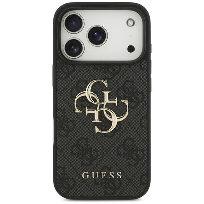 Hoes voor Apple iPhone 17 Pro, Guess, 4G Big Logo, Zwart