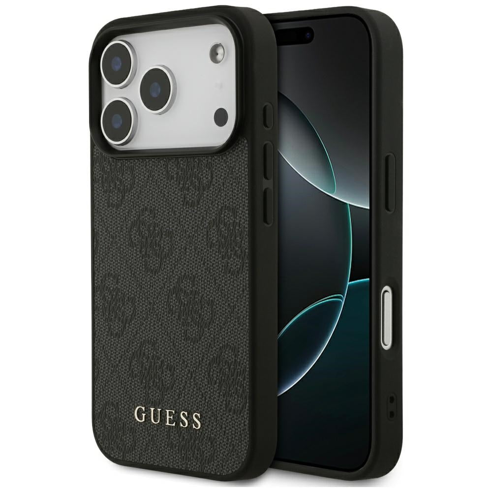Hoes voor Apple iPhone 17 Pro, Guess, 4G Classic, Zwart