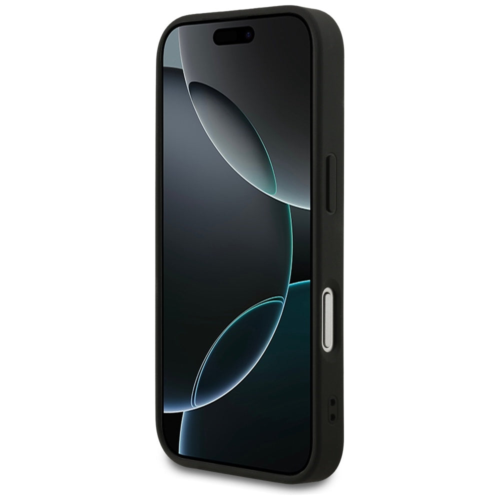 Hoes voor Apple iPhone 17 Pro, Guess, 4G Classic, Zwart
