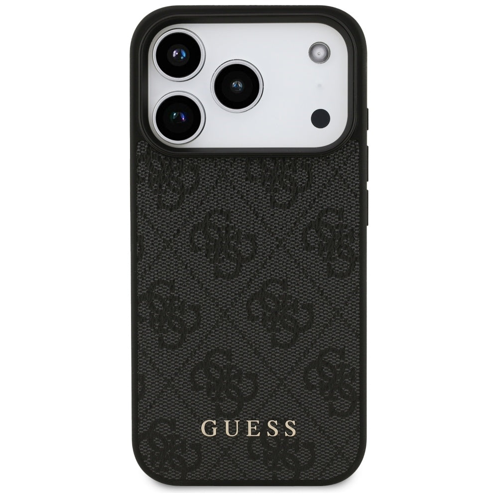 Hoes voor Apple iPhone 17 Pro, Guess, 4G Classic, Zwart