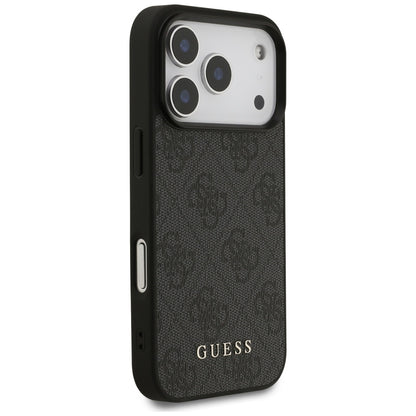 Hoes voor Apple iPhone 17 Pro, Guess, 4G Classic, Zwart