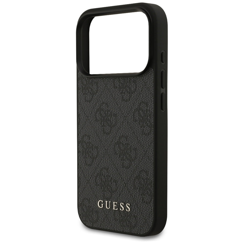 Hoes voor Apple iPhone 17 Pro, Guess, 4G Classic, Zwart
