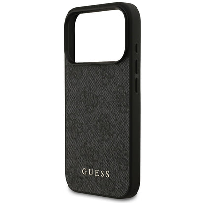 Hoes voor Apple iPhone 17 Pro, Guess, 4G Classic, Zwart