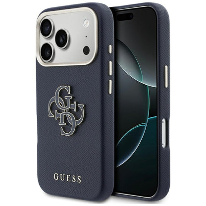 Hoesje voor Apple iPhone 17 Pro, Guess, Resin Logo, Blauw