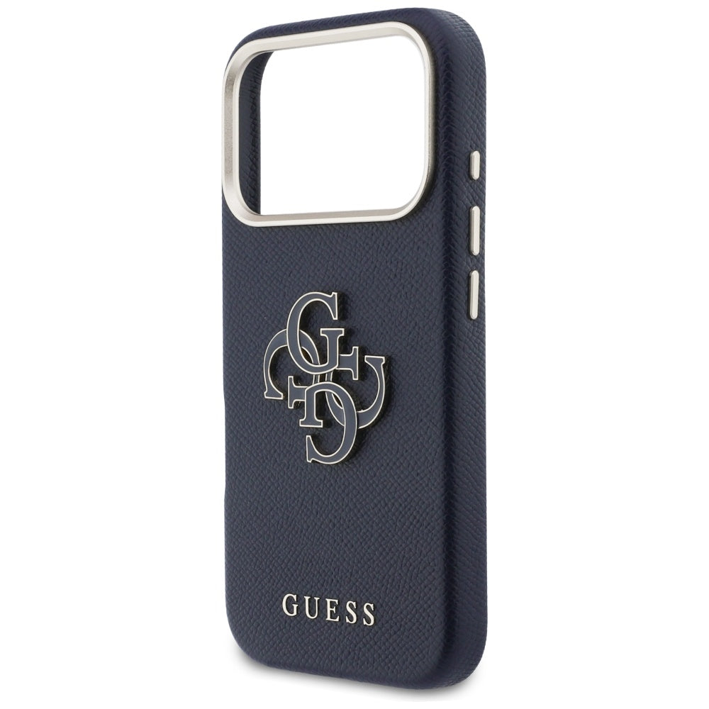 Hoesje voor Apple iPhone 17 Pro, Guess, Resin Logo, Blauw