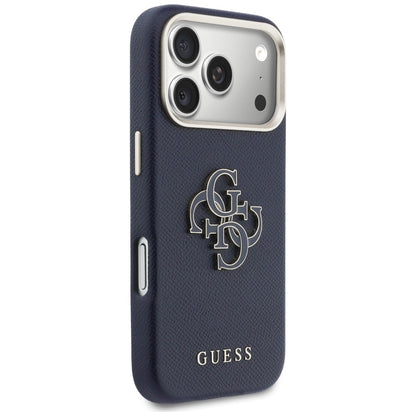 Hoesje voor Apple iPhone 17 Pro, Guess, Resin Logo, Blauw