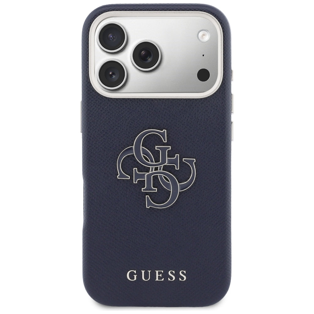 Hoesje voor Apple iPhone 17 Pro, Guess, Resin Logo, Blauw
