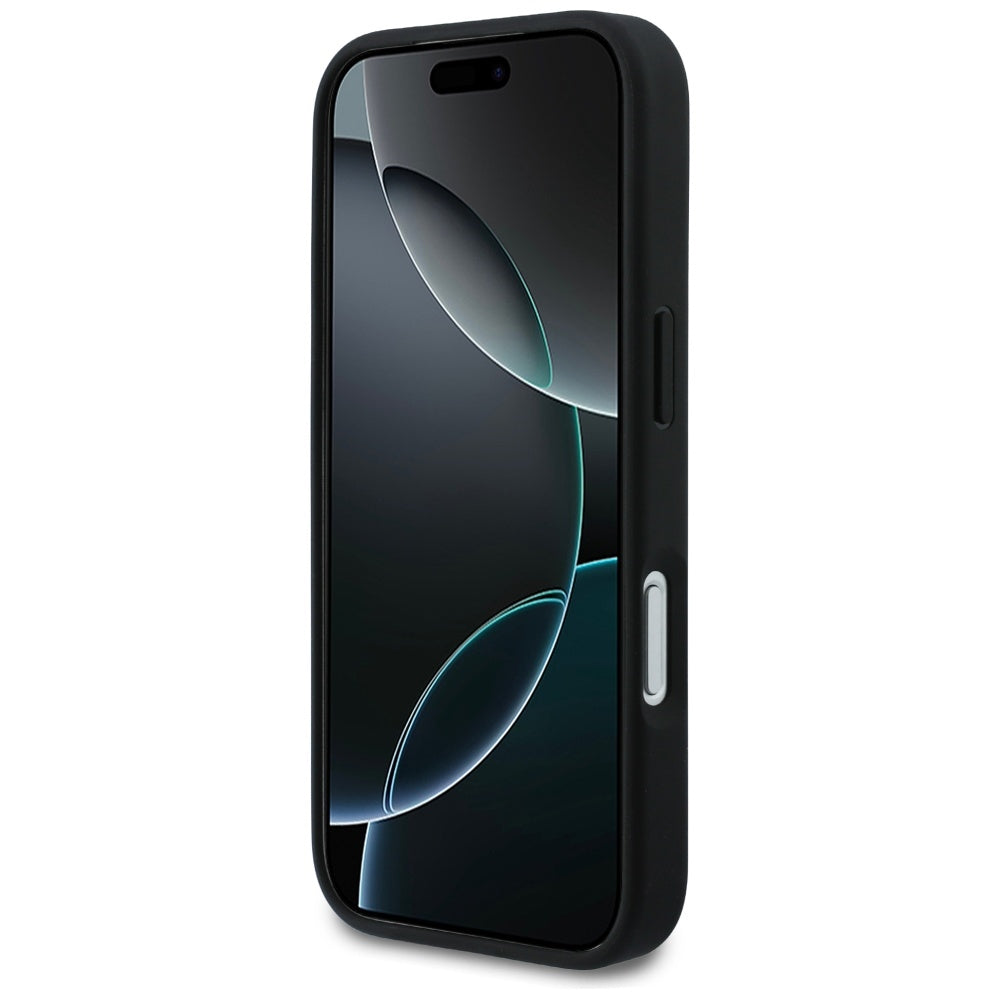 Hoes voor Apple iPhone 17 Pro, Karl Lagerfeld, Rhinestone Karl & Choupette Pins, Zwart