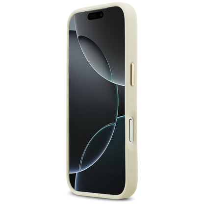 Hoes voor Apple iPhone 17 Pro, Karl Lagerfeld, Script Logo, Beige