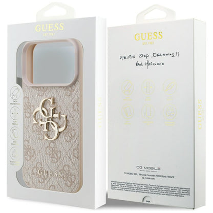 Hoesje voor Apple iPhone 17 Pro Max, Guess, 4G Big Logo, Roze