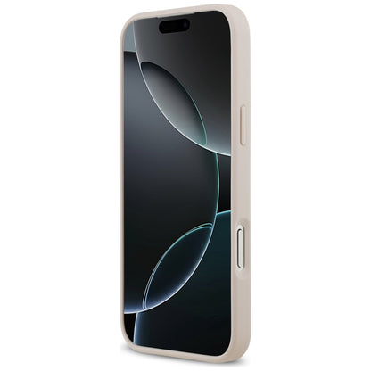 Hoes voor Apple iPhone 17 Pro Max, Guess, 4G Double Card Triangle, Roze