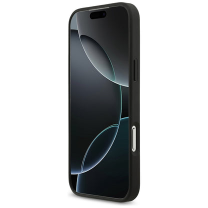 Hoes voor Apple iPhone 17 Pro Max, Guess, 4G Grained Big and Classic Logo, Zwart