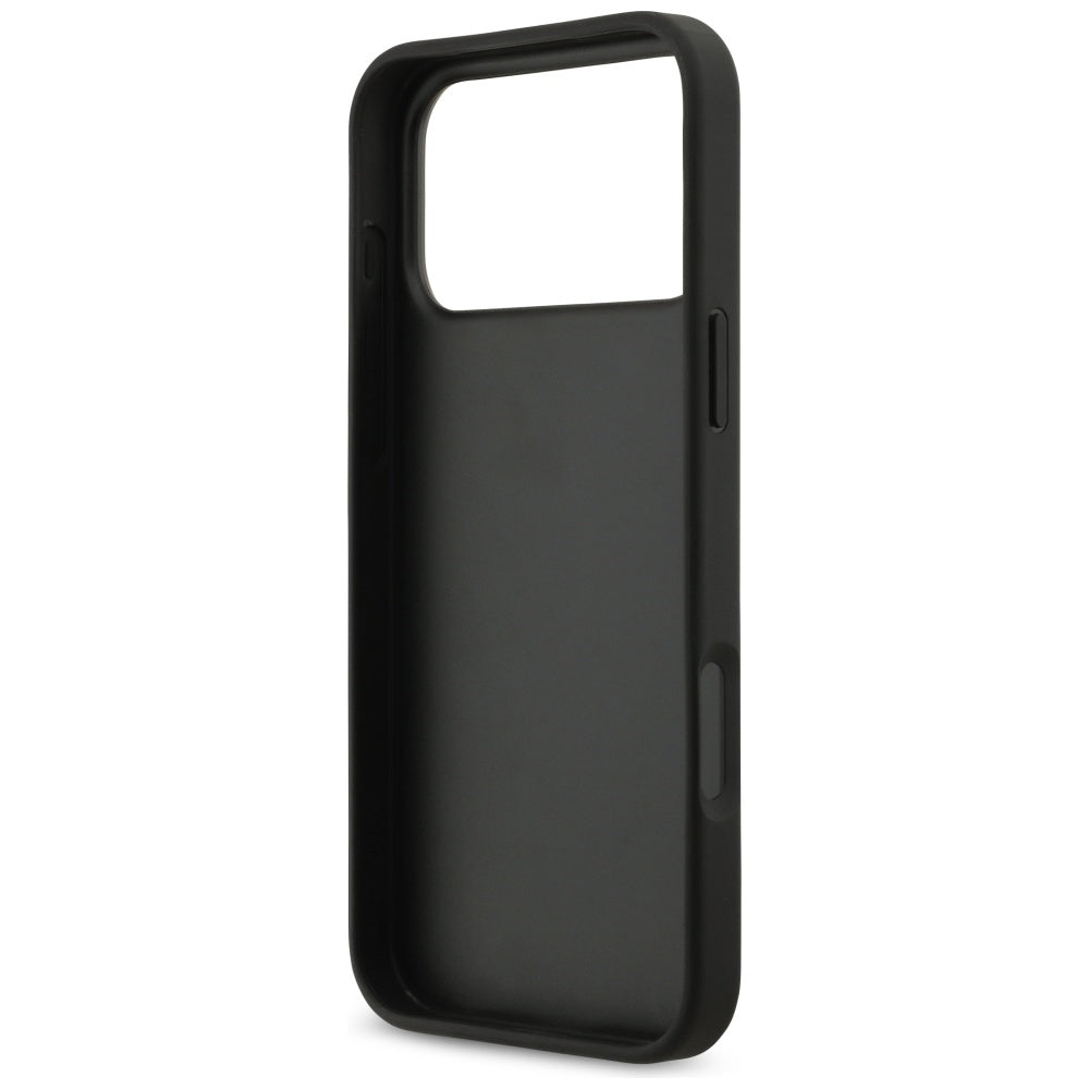 Hoes voor Apple iPhone 17 Pro Max, Guess, 4G Grained Big and Classic Logo, Zwart