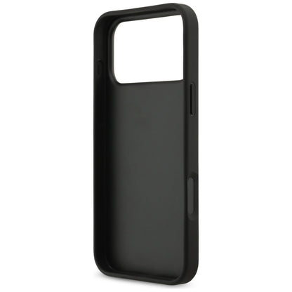 Hoes voor Apple iPhone 17 Pro Max, Guess, 4G Grained Big and Classic Logo, Zwart