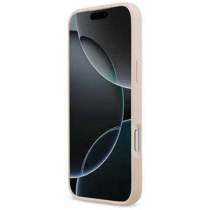 Hoes voor Apple iPhone 17 Pro Max, Guess, 4G Grained Big and Classic Logo, Roze