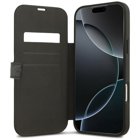 Hoes voor Apple iPhone 17 Pro Max, Guess, 4G Metal Logo, Zwart