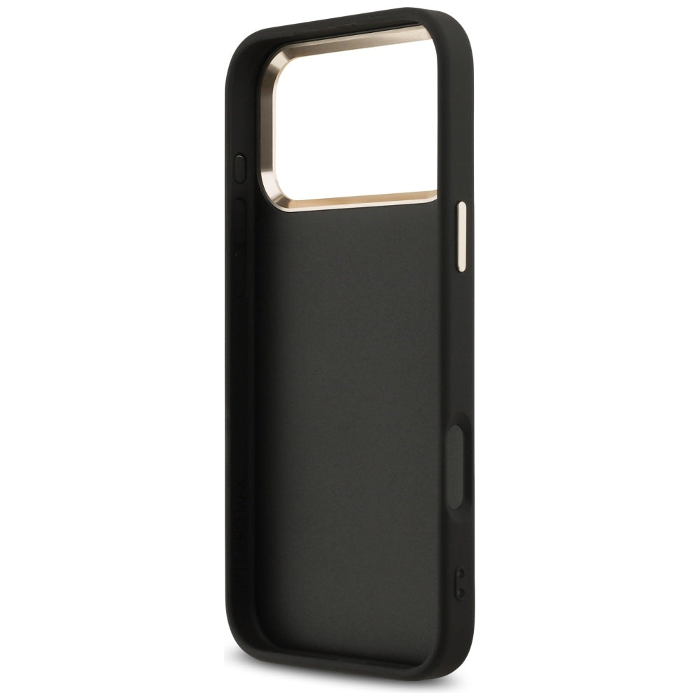Hoes voor Apple iPhone 17 Pro Max, Guess, Big 4G Logo Classic, Zwart Goud
