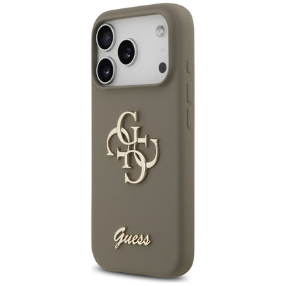 Hoes voor Apple iPhone 17 Pro Max, Guess, Big 4G Script, Bruin