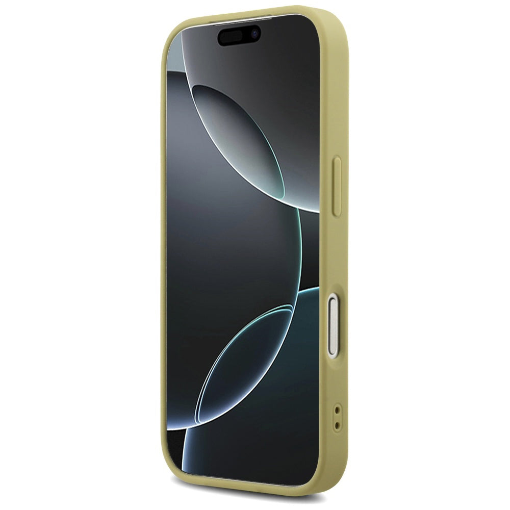 Hoes voor Apple iPhone 17 Pro Max, Guess, Fixed Glitter Big 4G, Goudkleurig
