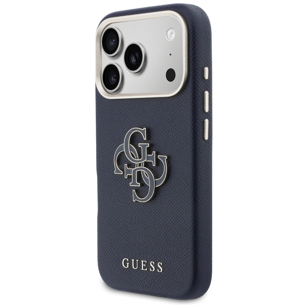 Hoes voor Apple iPhone 17 Pro Max, Guess, Resin Logo, Blauw