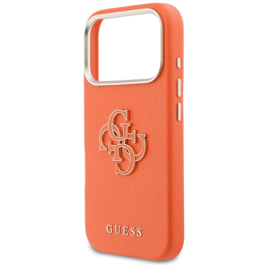 Hoes voor Apple iPhone 17 Pro Max, GUESS, Resin Logo, Oranje