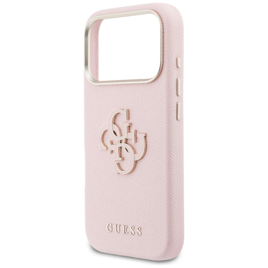 Hoesje voor Apple iPhone 17 Pro Max, Guess, Resin Logo, Roze