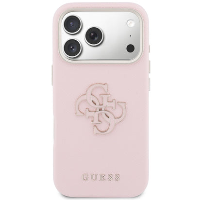 Hoesje voor Apple iPhone 17 Pro Max, Guess, Resin Logo, Roze