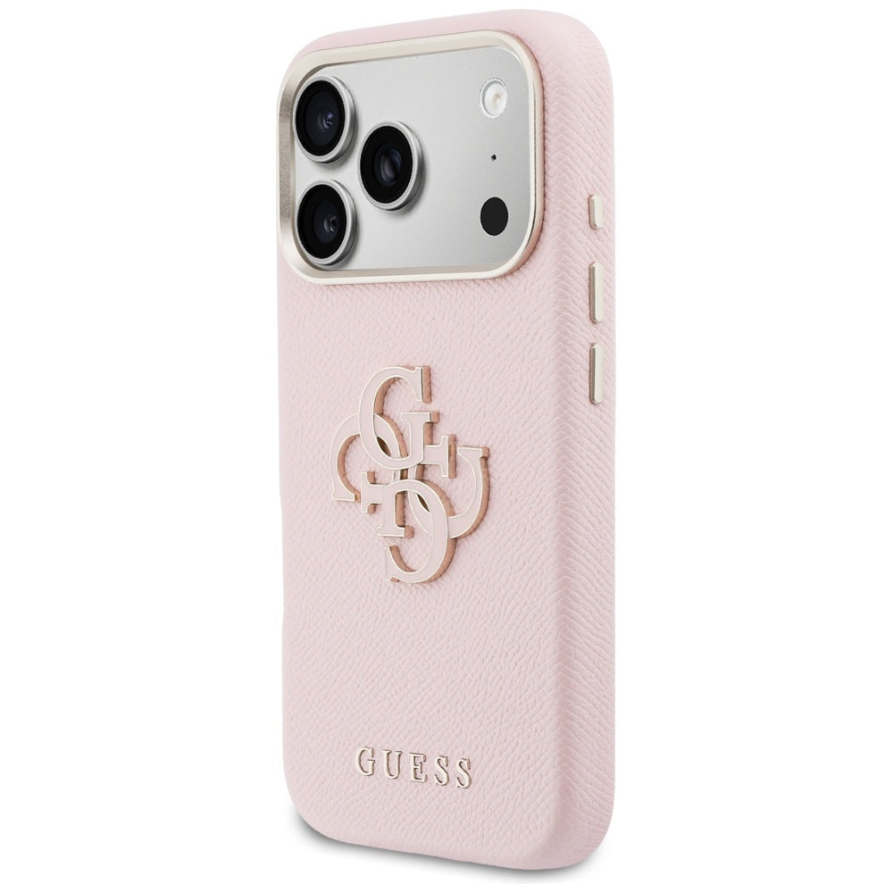 Hoesje voor Apple iPhone 17 Pro Max, Guess, Resin Logo, Roze