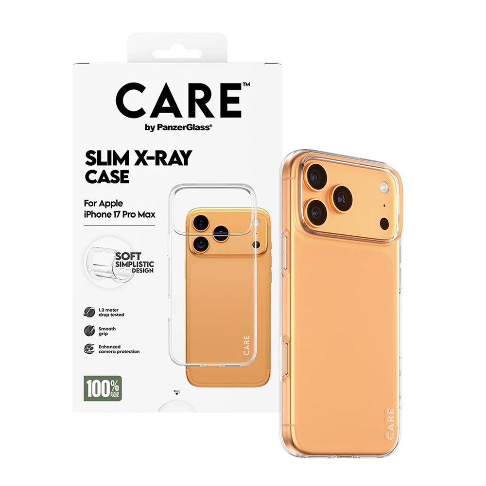 Hoes voor Apple iPhone 17 Pro Max, PanzerGlass, Care Fashionable X-ray, Transparant