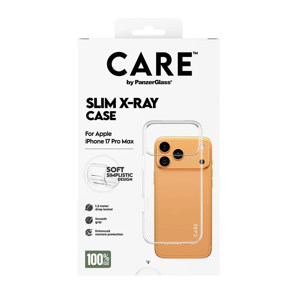 Hoes voor Apple iPhone 17 Pro Max, PanzerGlass, Care Fashionable X-ray, Transparant