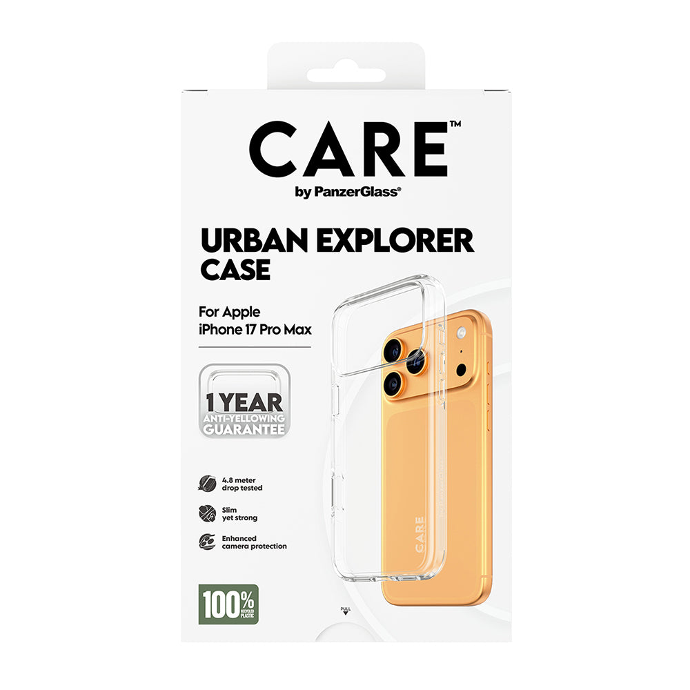 Hoes voor Apple iPhone 17 Pro Max, PanzerGlass, Care Urban Explorer, Transparant