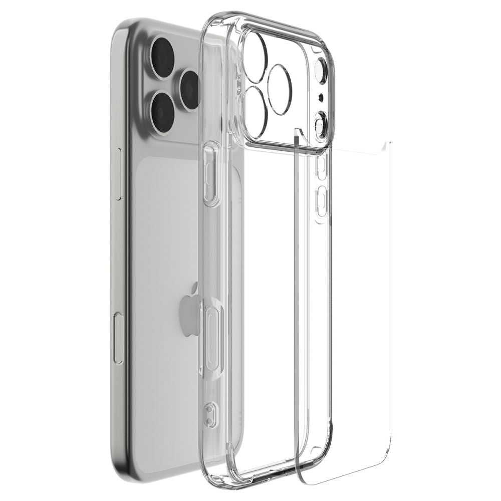 Hoes voor Apple iPhone 17 Pro Max, Spigen, Ultra Hybrid, Transparant